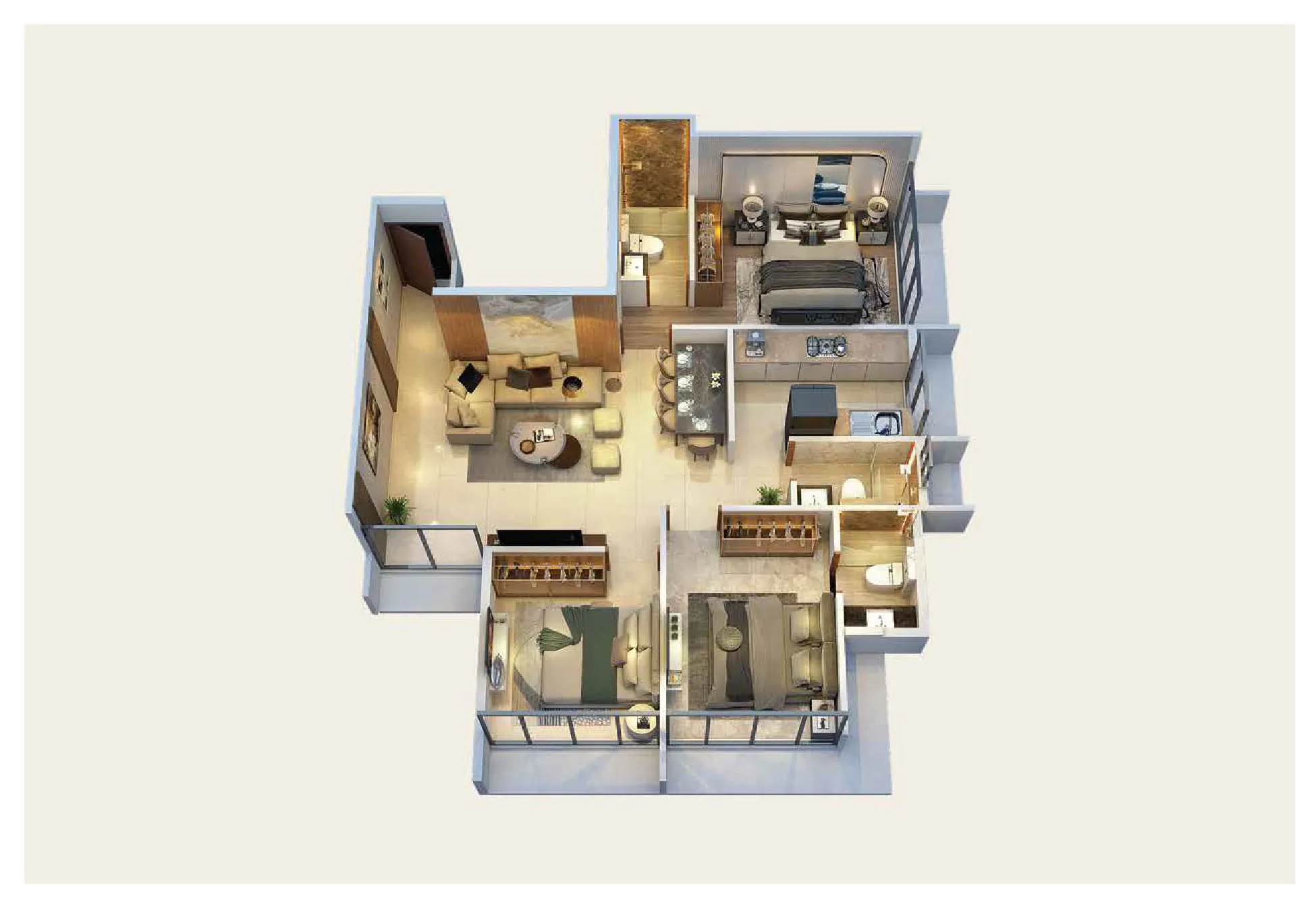 Estella 3 BHK Andromeda